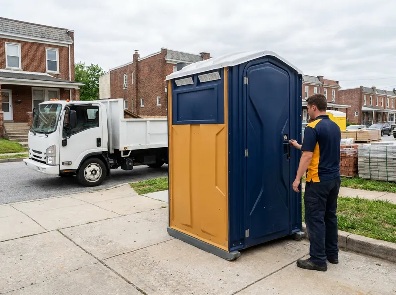 Construction Site Porta Potty Rental in Baltimore, MD